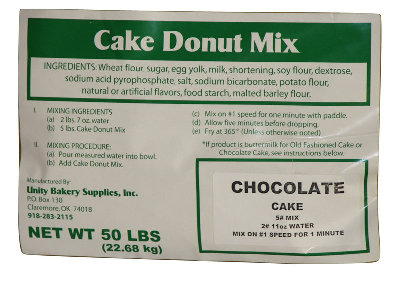 Bulk Chocolate Cake Donut Mix (Seasonal)40 X 50# Bags - Donut-Supplies.Com