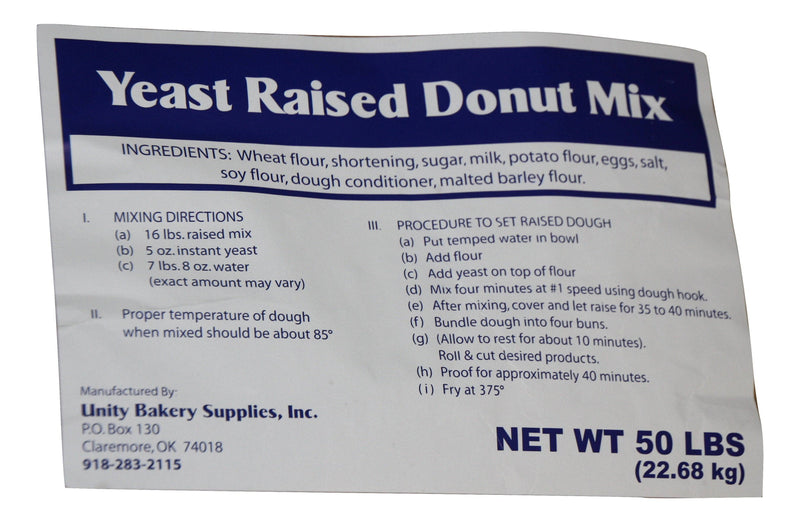 Bulk Priced Blue Label Raised Donut Mix- 40 bag pallet - Donut-Supplies.Com