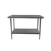 BK Resources 48" x 24" 18 Gauge Stainless Steel Work Table with Galvanized Undershelf – Prep Table - Donut-Equipment.com
