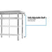 BK Resources 60" x 24" 18 Gauge Stainless Steel Work Table with Galvanized Undershelf – Prep Table - Donut-Equipment.com