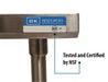 BK Resources 72" x 24" 18 Gauge Stainless Steel Work Table with Galvanized Undershelf – Prep Table - Donut-Equipment.com
