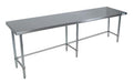 BK Resources 84" x 24" 18 Gauge Stainless Steel Work Table with Open Base – Prep Table - Donut-Equipment.com