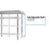 BK Resources 36" x 24" 18 Gauge Stainless Steel Work Table with Undershelf & 1.5" Riser – Prep Table - Donut-Equipment.com