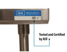 BK Resources 48" x 24" 18 Gauge Stainless Steel Work Table with Undershelf & 1.5" Riser – Prep Table - Donut-Equipment.com