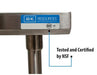 BK Resources 72" x 24" 18 Gauge Stainless Steel Work Table with Open Base & 1.5" Riser – Prep Table - Donut-Equipment.com