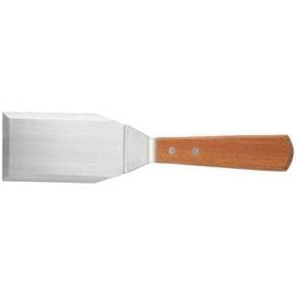 6" X 3" Solid Spatula / Turner with wood handle