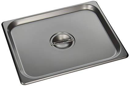 1/2 Size Steam Pan Lid, Stainless - Donut-Supplies.Com