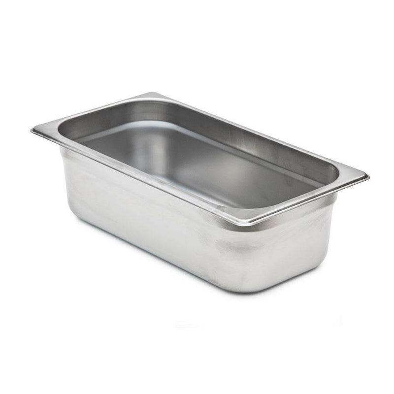 WINCO One Third Size Steam Pan & Slotted Lid, Stainless - Donut-Supplies.Com