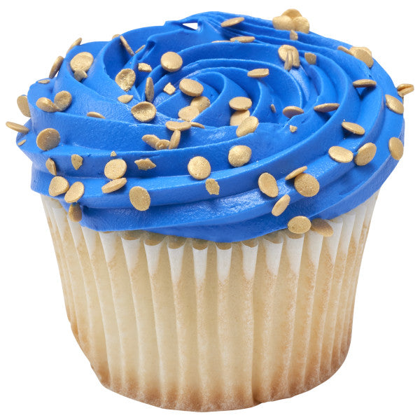 Gold Confetti Quins Sprinkles 19.5 oz - Donut-Supplies.Com
