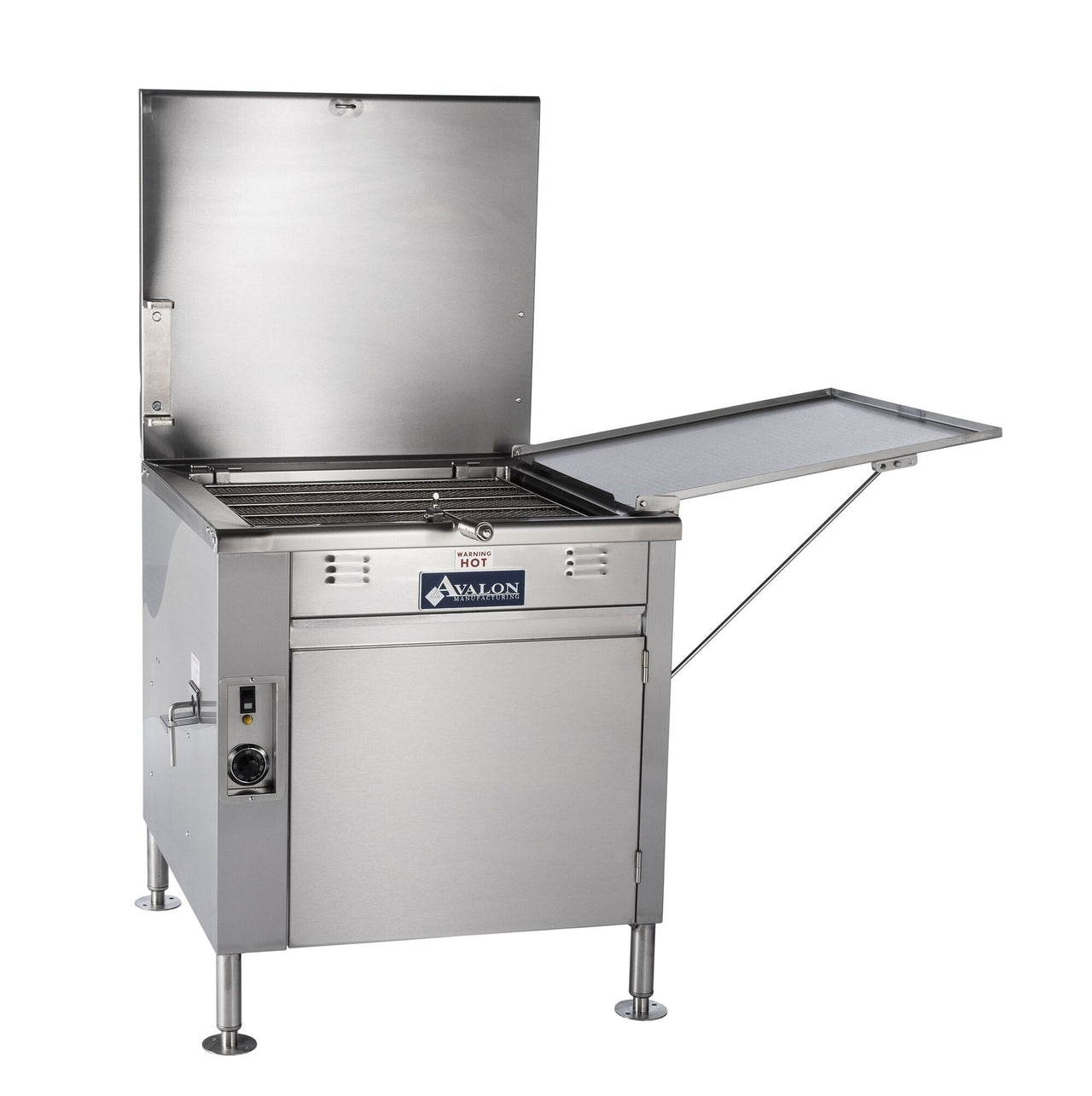 Avalon ADF24-E-3 Donut Fryer 24" X 24" Electric (3 phase) Right Side Drain Board with Submerge Screen