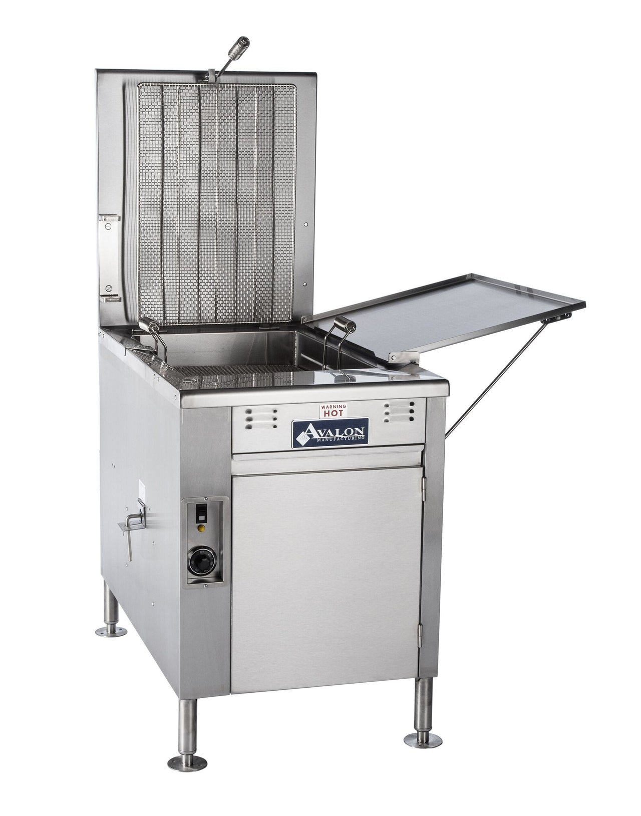 Avalon 20" x 20" Donut Fryer, Propane, Electronic Ignition, Right Side Drain Board With Submerger