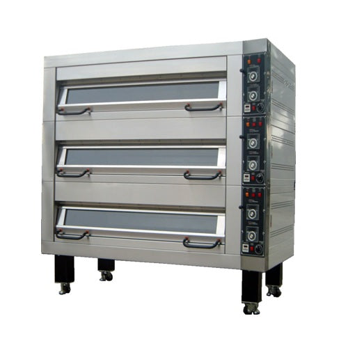 BakeMax Electric Artisan Stone Deck Ovens 2 Pan Wide