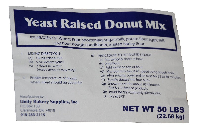 Bakers Table Raised Donut Mix 50# - For orders over 200 pounds