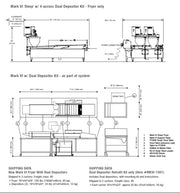 Dual Automatic Depositor Kit for Mark VI and Mark VI (Deep) (5 options in Variants available) - Donut-Supplies.Com