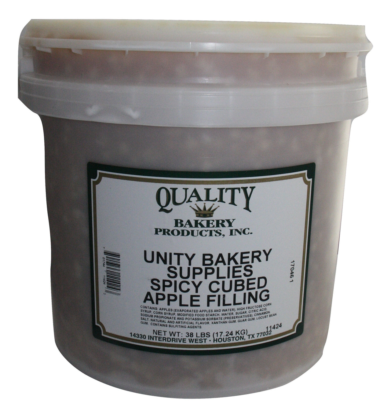 Quality Spicy Cubed Apple Turnover, Donut, Cake & Pastry Filling-20 pound