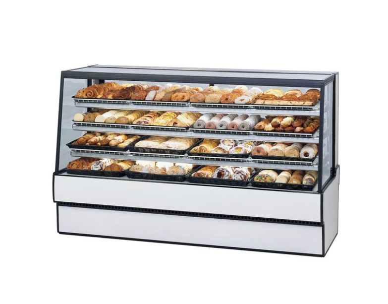 Black Exterior Color Federal SNR77SC SERIES '90 Refrigerated Bakery Case 77" x 37.75" x 48"
